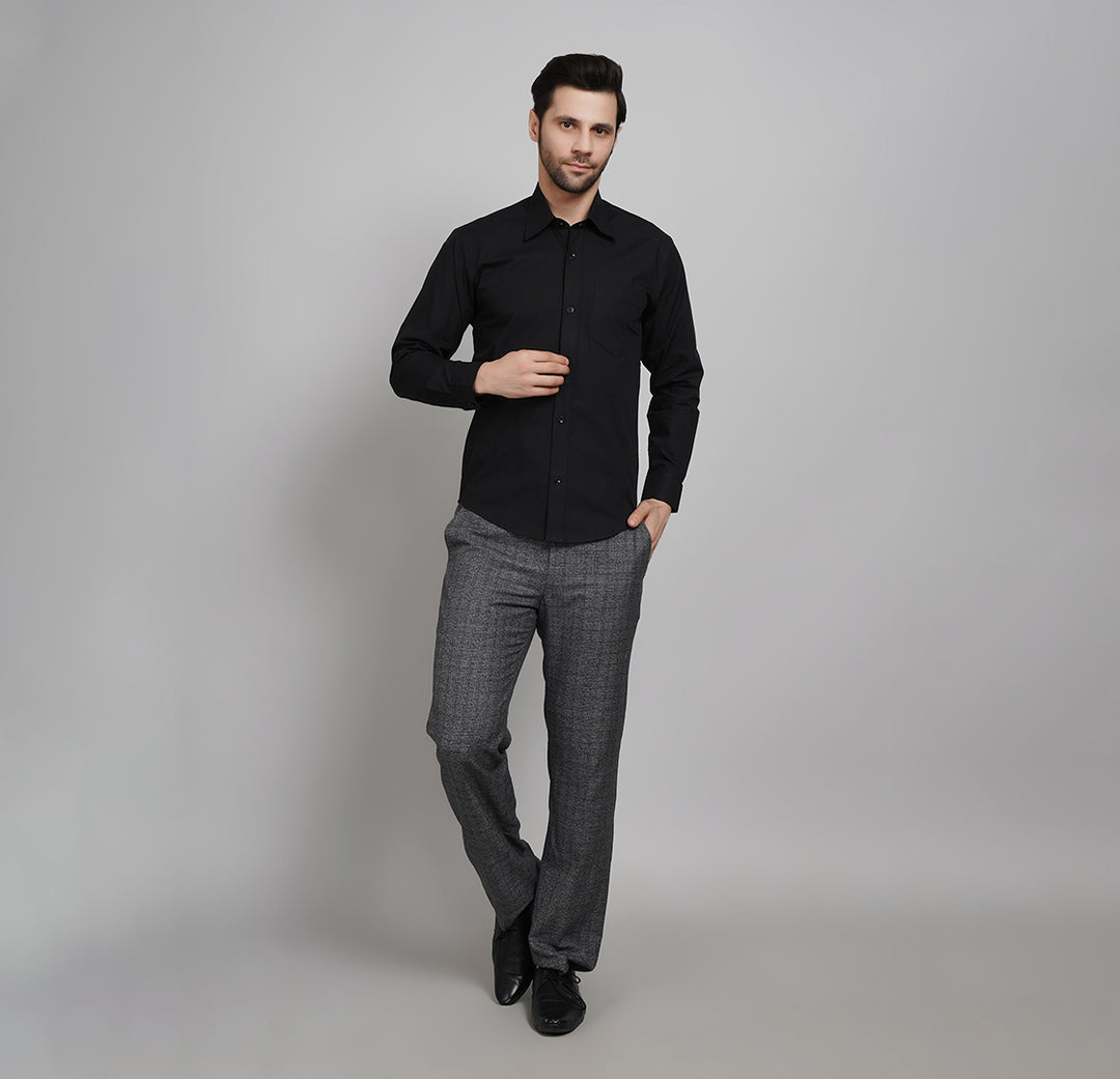 Midnight Noir Oxford Shirt (shine)