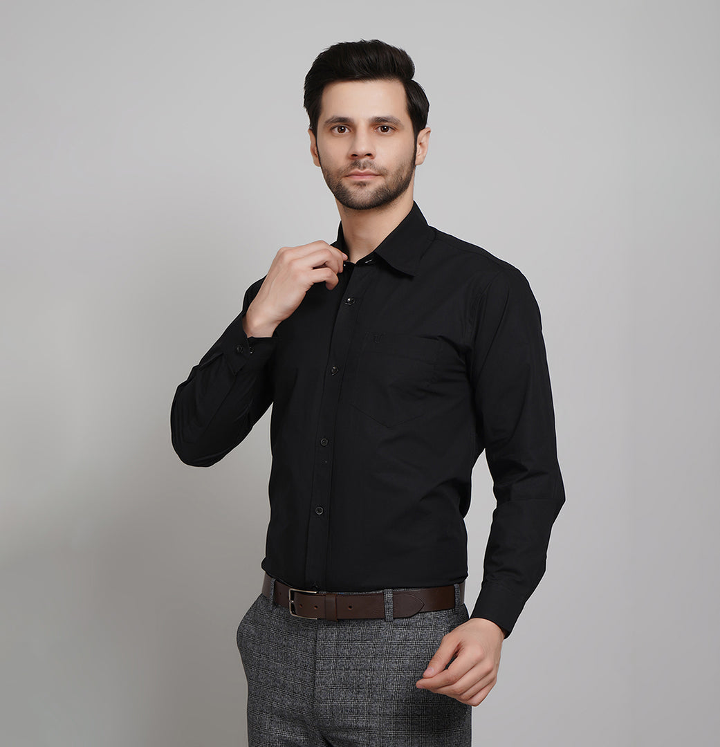 Midnight Noir Oxford Shirt (shine)