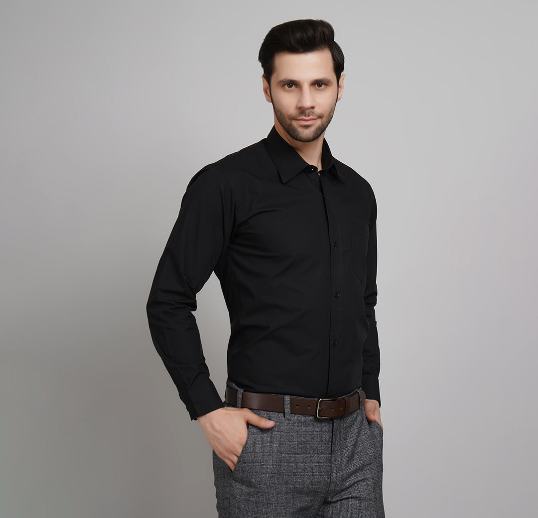 Midnight Noir Oxford Shirt (shine)