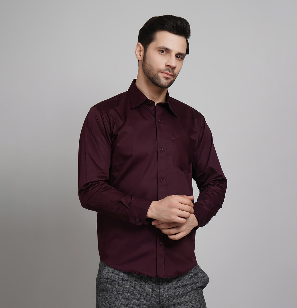 Maroon Oxford Shirt