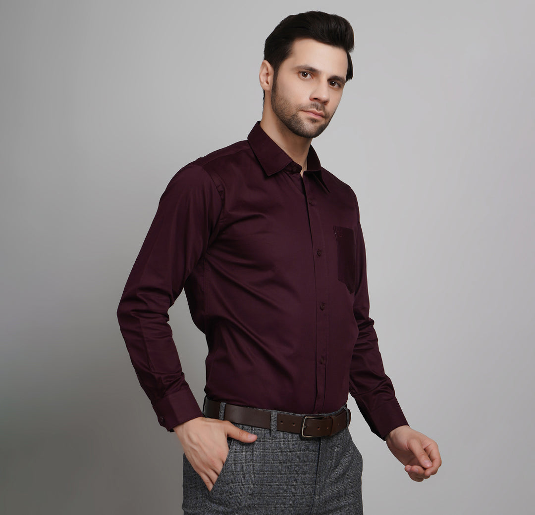 Maroon Oxford Shirt