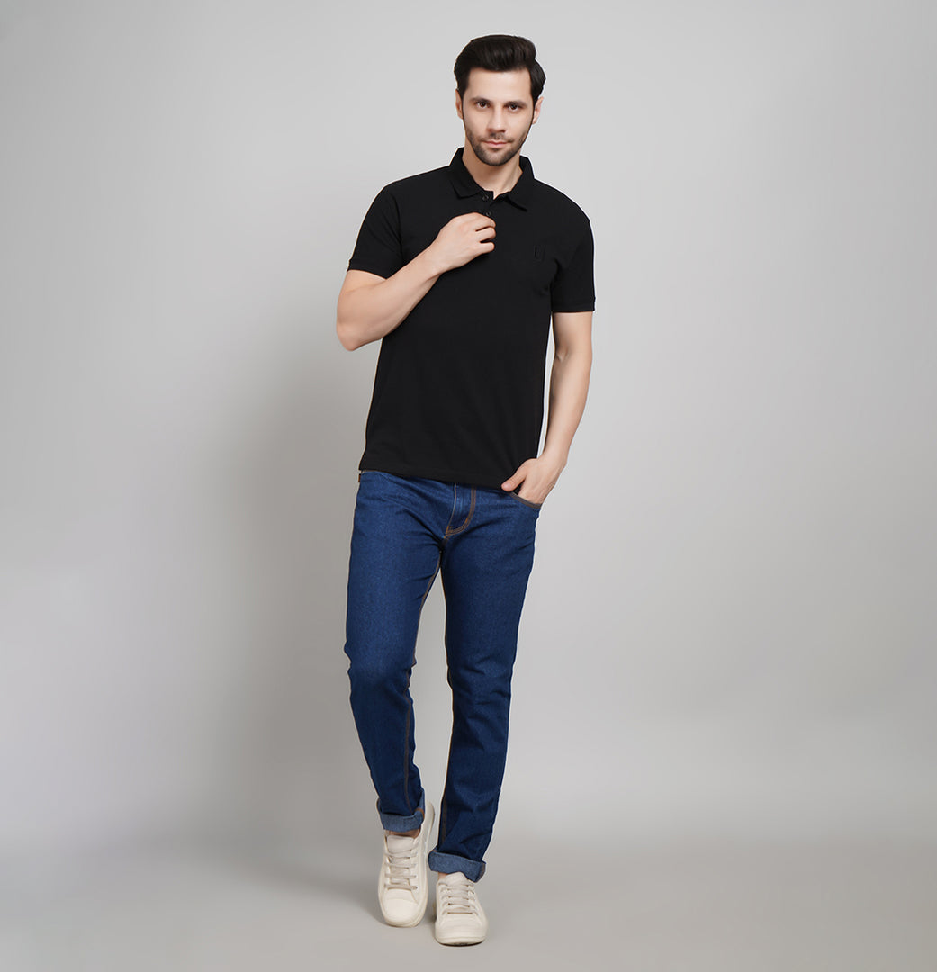 BLACK INFINITY POLO