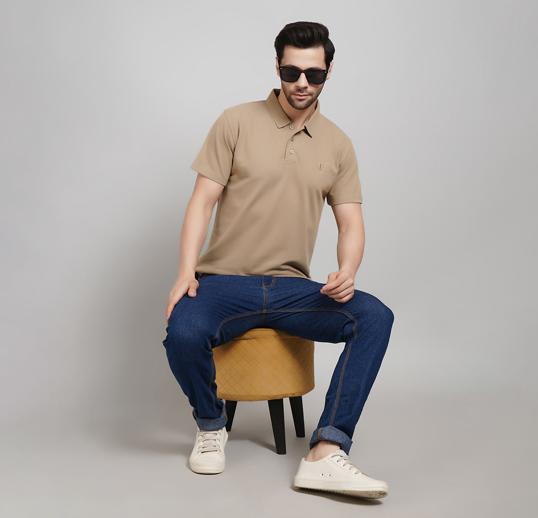 BEIGE INFINITY POLO