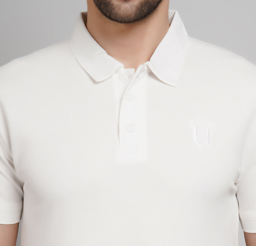 WHITE INFINITY POLO